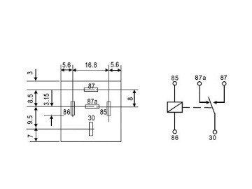 Реле  RELAY 12V 30A/40A  LD-12P