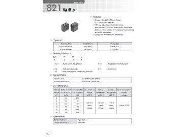 RELAY 821-W-1A-C 24VDC