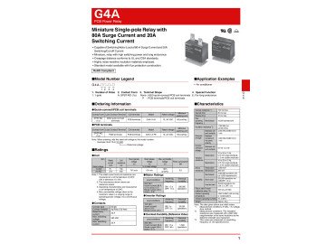 Реле G4A-1A-E 12V 20A