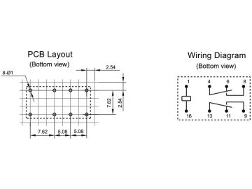 Реле  24V 2A HFD27/024-S