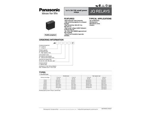 Реле JQ1AP-24V-F