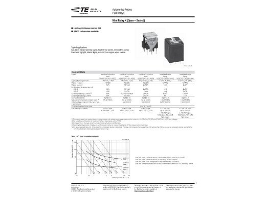Реле V23072-C1061-A308 5pin   Form U, X
