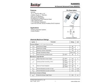 Транзистор RU6888R3 ТO-220