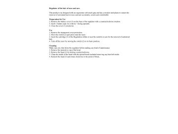 Regulator for EAR & NOSE EI102002