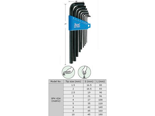 Комплект Шесторгам; 8PK024 K-T
