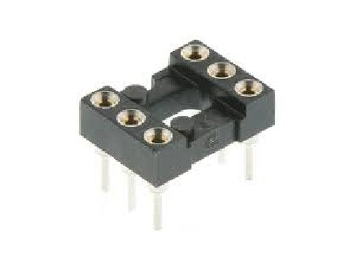 Цокъл IC Socket DIP 6 PIN 2.54 mm