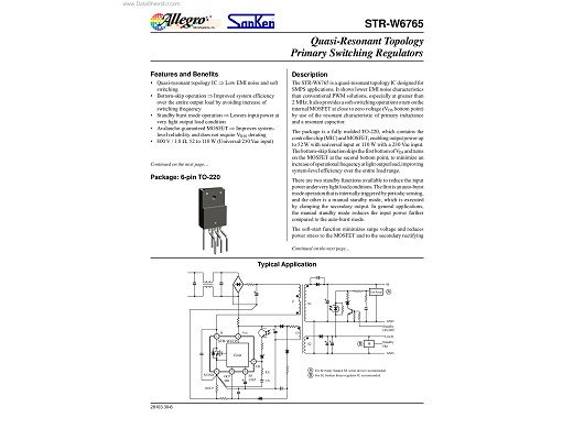 Интегрална схема  STRW6765