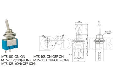 SWITCH CK KNX-102 ON/OFF 3P Blue