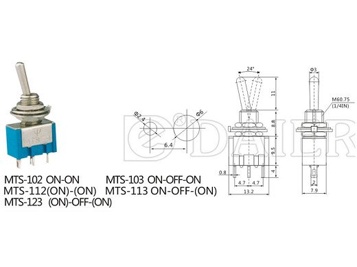 Ключ CK KNX-102 ON/OFF 3P Blue
