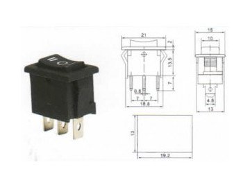 SWITCH KCD-101 3P ON/OFF/ON