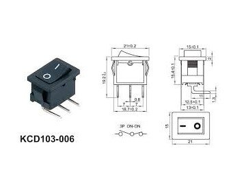 SWITCH KCD-103 3P Non hold