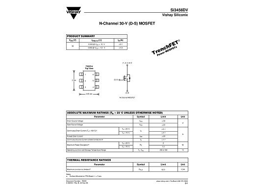Транзистор Si3456DV  TSOP-6