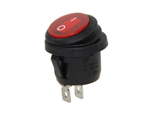 Кръгъл IC-133W Кръгъл осветен водоустойчив 2P ON/OFF