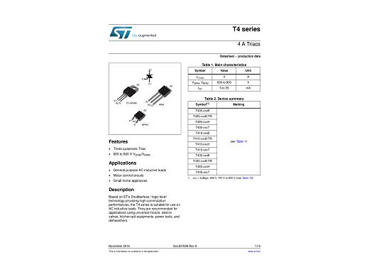 Триак T410-600T TO-252