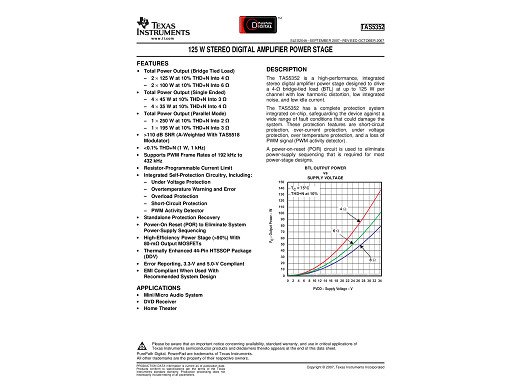 Интегрална схема TAS5352DDV  HTSSOP-44