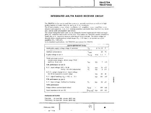 Интегрална схема  TBA570A
