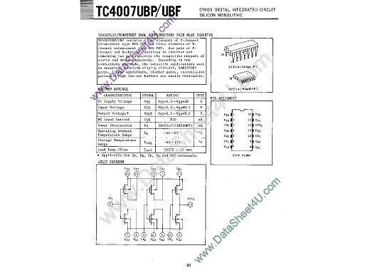 Интегрална схема CD4007UBF SO-14