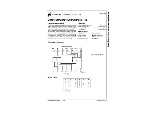 Интегрална схема TC4013BM  SO-14