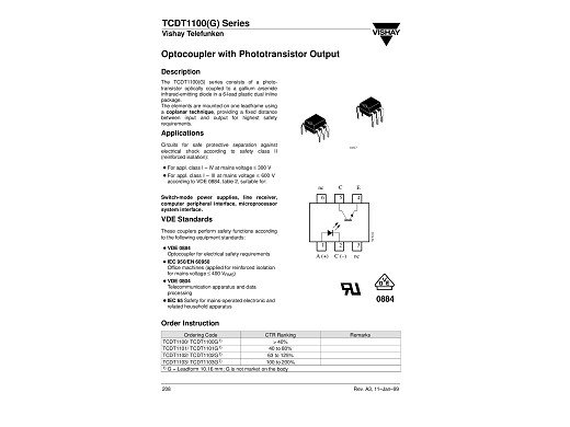 Интегрална схема Интегрална схема TCDT1102G