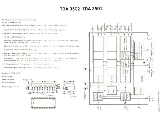 Интегрална схема  TDA3502
