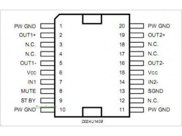 Интегрална схема TDA7266D  PSOP-20