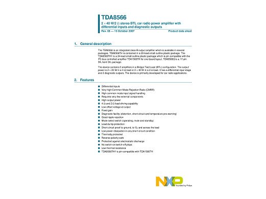 Интегрална схема TDA8566Q  SIP-17