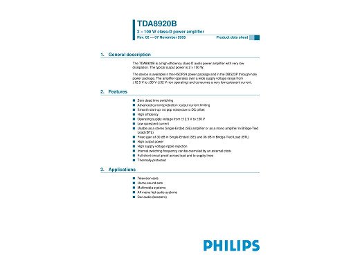 Интегрална схема  TDA8920CJ