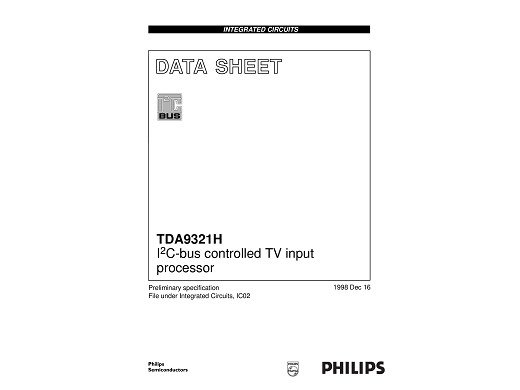 Интегрална схема  TDA9321H SMD