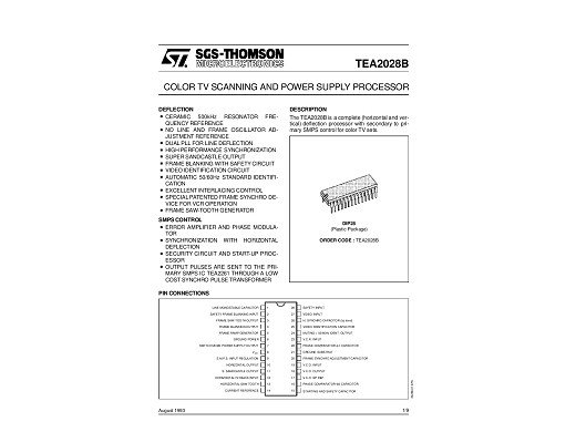 Интегрална схема  TEA2028B
