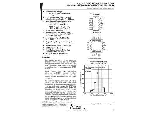 Интегрална схема TLC274AIN