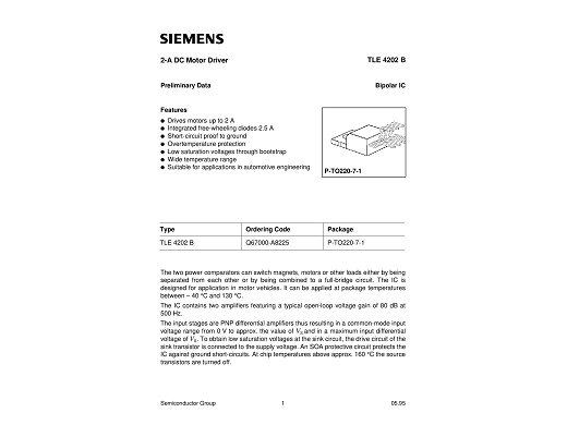 Интегрална схема TLE4202 B575928 TO-220-7