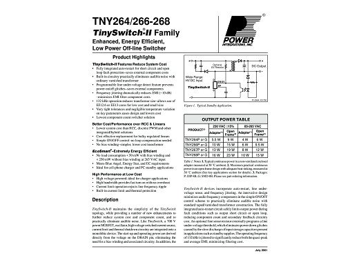 Интегрална схема  TNY268P  DIP-8