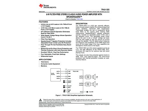 Интегрална схема TPA3113D2 TSSOP-28