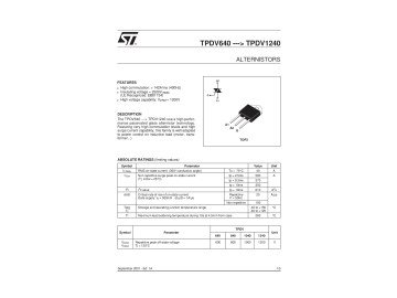 Триак TPDV1240RG TO-3P