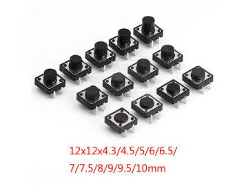 Tact Switch 4P 12x12 h3.5mm SW M28