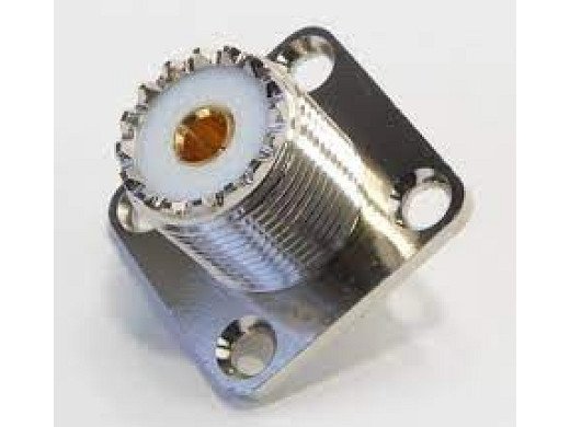 Гнездо  UHF-202 (SO-239)  женски  прав  запояване