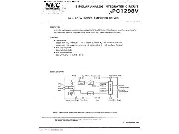 Интегрална схема UPC1298V - КСП Електроникс