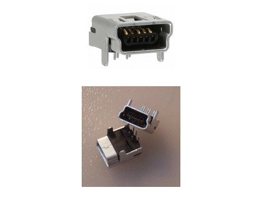 Букса USB Mini 54819 For 1 Side PCB