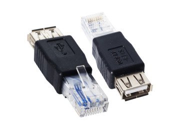 USB-A FEMALE  TO RJ45 MALE