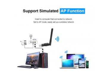 WIERLESS Antenna UW07 Alfa 600mbps USB