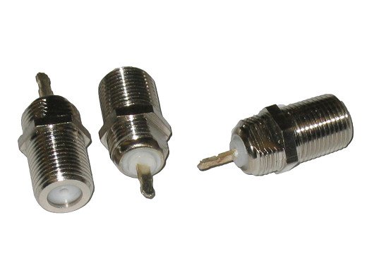 Букса F-конектор женски за монтаж на панел-отпред