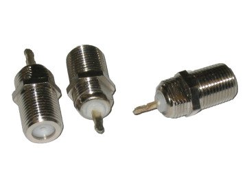 Букса F-конектор женски за монтаж на панел-отпред