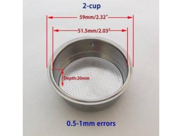 Цедка с двойно дъно за две кафета 2-CUP