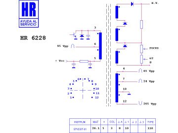 ТХО за телевизор 1182.0107;HR6228