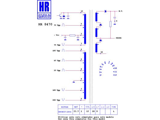 ТХО за телевизор 1182.9015;HR8470