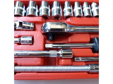 Комплект гаечни ключове с тресчотка от 46 части 1/4 Комплект комбинирани инструменти за ремонт на автомобили