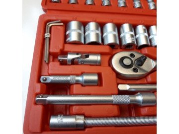 Комплект гаечни ключове с тресчотка от 46 части 1/4 Комплект комбинирани инструменти за ремонт на автомобили