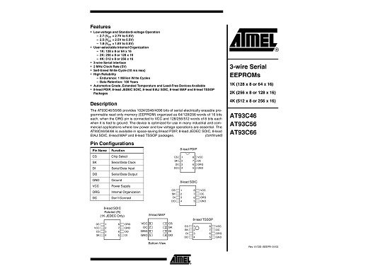 Интегр.схема  93C46APDIP-8