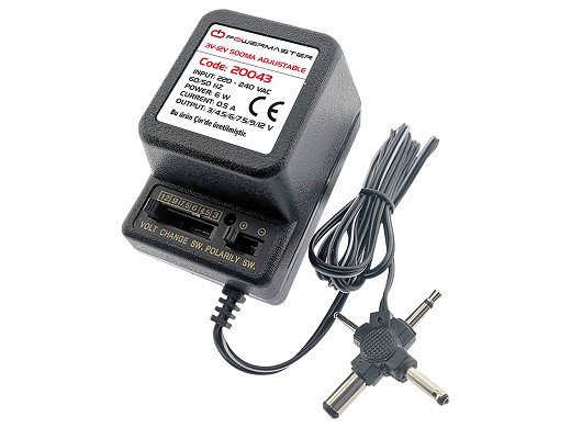 Адаптер  AC/DC 3V-12V 500mA Adjustable