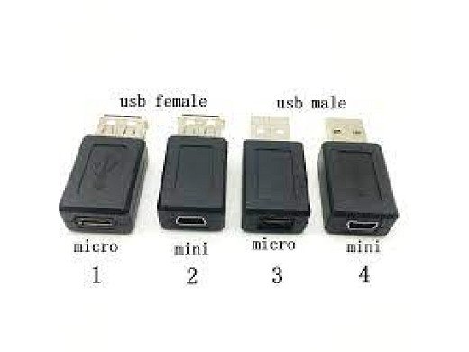 Адаптер  USB 2.0 type A female to USB mini 5p male